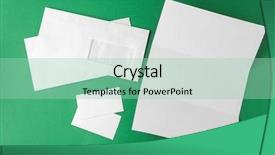  Presentation with brochure - Cool new presentation with paper sheet template booklet design - blank brochure envelope and card backdrop and a mint green colored foreground