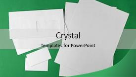  Presentation with brochure - Amazing presentation theme having paper sheet template booklet design - blank brochure envelope and card backdrop and a light gray colored foreground