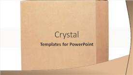  Presentation with cardboard - PPT layouts featuring blank-brown-flat-cardboard-box background and a coral colored foreground