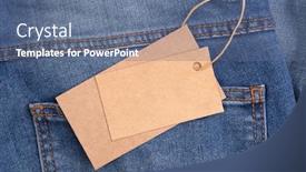  Presentation with brown - Colorful theme enhanced with blank-brown-paper-label backdrop and a ocean colored foreground