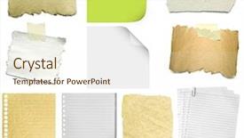  Presentation with bulletin board - Theme with blank bulletin board - piece of sheet background and a cream colored foreground