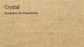  Presentation with fabric - Slide set featuring blank burlap fabric background background and a coral colored foreground