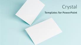 Presentation with blue business - Amazing theme having blank-business-card-on-blue backdrop and a sky blue colored foreground
