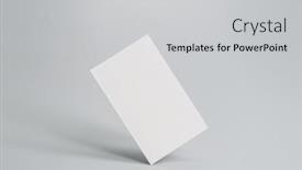  Presentation with business card - Slide set with blank-business-card-on-gray background and a light gray colored foreground