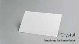  Presentation with business card - Cool new slide set with blank-business-card-on-gray backdrop and a light gray colored foreground