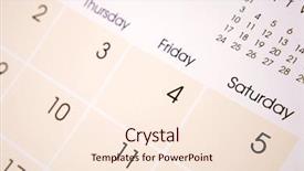  Presentation with page - Amazing presentation theme having blank calenders - closeup of numbers on calendar backdrop and a cream colored foreground