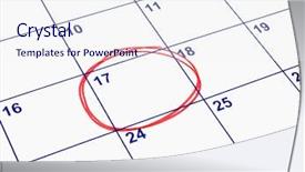  Presentation with annual day save the date - Presentation having blank calenders - date circled on a calendar background and a sky blue colored foreground