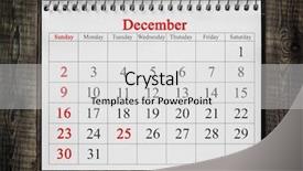  Presentation with december - Audience pleasing slide deck consisting of blank calenders - december 25 in the calendar backdrop and a light gray colored foreground