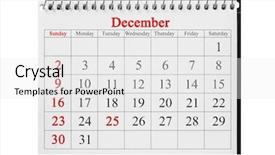  Presentation with december - Amazing PPT layouts having blank calenders - december 25 in the calendar backdrop and a white colored foreground