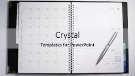  Presentation with page - PPT theme enhanced with blank calenders - organizer with calender and line background and a  colored foreground