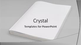  Presentation with brochure - Beautiful slide deck featuring blank catalog brochure magazines book backdrop and a white colored foreground