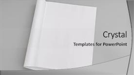  Presentation with brochure - PPT theme enhanced with blank catalog brochure magazines book background and a light gray colored foreground