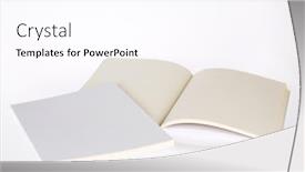  Presentation with brochure - Slide deck enhanced with blank-catalog-brochure-magazines-book background and a pink colored foreground