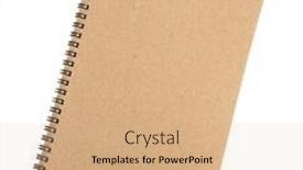  Presentation with brochure - Beautiful PPT theme featuring blank catalog brochure magazines book mock up backdrop and a coral colored foreground