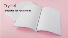  Presentation with brochure - Theme featuring blank catalog brochure magazines book mock up background and a lemonade colored foreground