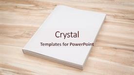  Presentation with magazines - Amazing PPT theme having blank catalog magazines book mock backdrop and a lemonade colored foreground