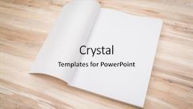  Presentation with blank old book - Amazing theme having blank catalog magazines book mock backdrop and a white colored foreground