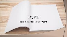  Presentation with magazines - Colorful PPT layouts enhanced with blank catalog magazines book mock backdrop and a  colored foreground