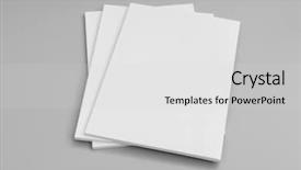  Presentation with magazines - Slides enhanced with blank catalog magazines book mock background and a light gray colored foreground