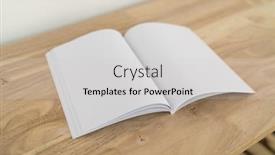  Presentation with magazines - Slide deck with blank-catalog-magazines-book-mock background and a light gray colored foreground