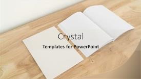  Presentation with magazines - Colorful PPT theme enhanced with blank-catalog-magazines-book-mock backdrop and a lemonade colored foreground