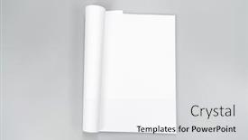  Presentation with magazines - Colorful slides enhanced with blank-catalog-magazines-book-mock backdrop and a light gray colored foreground