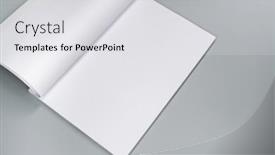  Presentation with magazines - Slide set having blank-catalog-magazines-book-mock background and a light gray colored foreground