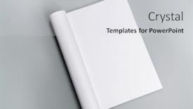  Presentation with magazines - Slide set featuring blank-catalog-magazines-book-mock background and a light gray colored foreground