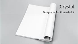  Presentation with blank old book - Amazing presentation theme having blank-catalog-magazines-book-mock backdrop and a light gray colored foreground