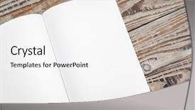  Presentation with magazines - Audience pleasing PPT theme consisting of blank catalog magazines book mock backdrop and a white colored foreground