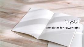  Presentation with magazines - Audience pleasing slide deck consisting of blank catalog magazines book mock backdrop and a white colored foreground