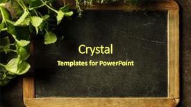  Presentation with rustic chalkboard - Presentation enhanced with blank chalkboard with herbs top view over rustic table with copy space background and a wine colored foreground