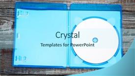  Presentation with cover your bases - Audience pleasing slide deck consisting of blank compact disc with cover backdrop and a  colored foreground