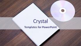  Presentation with blank - Audience pleasing slide set consisting of blank compact disc with cover backdrop and a sky blue colored foreground