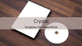  Presentation with soil cover - Slide set consisting of blank compact disc with cover background and a light gray colored foreground