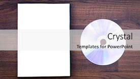  Presentation with blank backgroud - Beautiful slide set featuring blank compact disc with cover backdrop and a white colored foreground