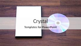  Presentation with wood - Amazing slide deck having blank compact disc with cover backdrop and a  colored foreground