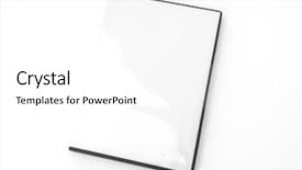  Presentation with blank - Cool new theme with blank compact disc with cover backdrop and a white colored foreground