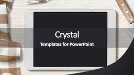  Presentation with ipad - Amazing slide deck having blank cooking recipe notes on tablet pc that looks similar to ipad backdrop and a dark gray colored foreground