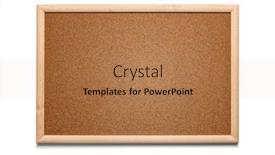  Presentation with cork - Slide deck enhanced with blank-cork-board and a coral colored foreground