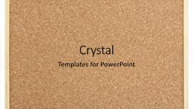  Presentation with bulletin board cork pin - Audience pleasing slides consisting of blank cork message pin board backdrop and a coral colored foreground