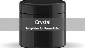  Presentation with cosmetic - PPT layouts with blank-cosmetic-container-for-cream background and a dark gray colored foreground