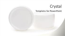  Presentation with packaging - Presentation theme featuring blank cosmetics containers isolated background and a white colored foreground