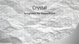  Presentation with blank - PPT layouts consisting of blank crumpled graph paper background background and a light gray colored foreground