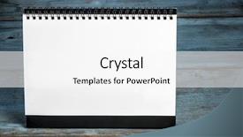  Presentation with desk - Presentation design consisting of blank desk calendar on old background and a white colored foreground