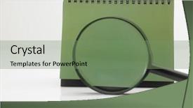  Presentation with blank - Amazing slide set having blank destop calendar and magnifier backdrop and a  colored foreground