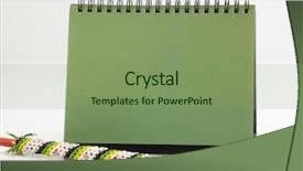  Presentation with blank - Slide set featuring blank destop calendar and pencil background and a  colored foreground