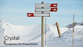  Presentation with blank signs - Cool new slides with blank direction signs backdrop and a lemonade colored foreground