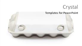  Presentation with cardboard - PPT layouts consisting of blank-egg-cardboard-box-package background and a white colored foreground