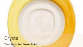  Presentation with yellow - Slide deck consisting of blank-empty-yellow-saucer-isolated background and a lemonade colored foreground